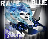 Blue Rave Hair