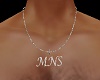 ~CR~MNS Silver Necklace