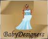 Designer Dusty Teal Gown