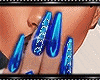 Dina Blue Nails & Rings