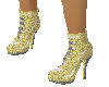 Gold ankle boots V2