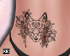 R|❥Belly Tattoo Fox