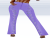 Lilac embroided pants