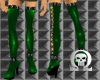 PVC BuckleBoots Green