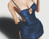 [⚓] Blue Satin Dress