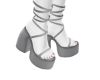 [MM] Lt Stone Gray Heels