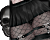 Black Skirt + Fishnets