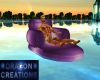 purple couples float