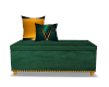 Lux Green & Gold Bench
