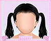 Hair Pigtails 011 Black