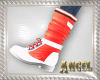 [AIB]Orange&White  Boots