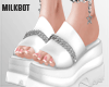 Caily Heels White