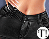 T! Leather Skirt Black