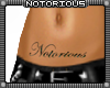 Notorious Belly Tattoo