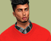✂ Black Red Sweater