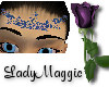 Blue Roses Headdress