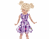 Kids Purple Plaid Dress