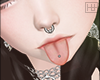 ♦ Tongue+piercing