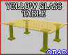 Clear Yellow Glass Table