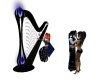 (P&O) Black Sparle Harp
