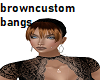 brown shine custom bangs