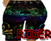 Rainbow Skull Shorts (F)