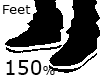 Feet 150% Scaler