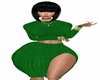Knit Skirt Green Xbm