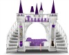 Kid purple castle bed