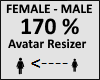 Avatar scaler 170%