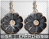 SA| Bloom Earrings Black