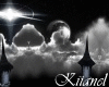 Sky moon +stars