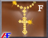 AF. Gold Cross Chain F