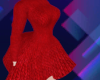 Q/K Sweater Dress Red