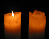 2 Ani Orange Candles XL