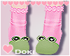 Pink Frog Socks
