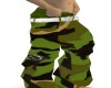 green camo jeans