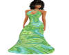 GreenBlue Exotic gown
