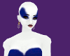 White Skin Blue Markings