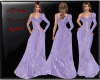 Purple Lace Long Dress