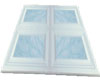 Elegant white/blue rug