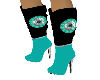 Teal/Blk Cowgirl Boot