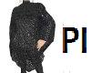 PI - Black Knit Poncho
