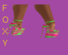 Hot Pink LimeGreen Heels