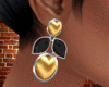 Gold earring+bracelet