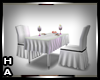 {HA} White Dining Table