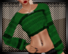 -H- Green Crop Sweater