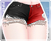 P| Edgy Shorts - Red 1