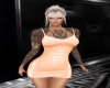 RLS TAT DRESS PEACH