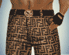 Checkered brown pants